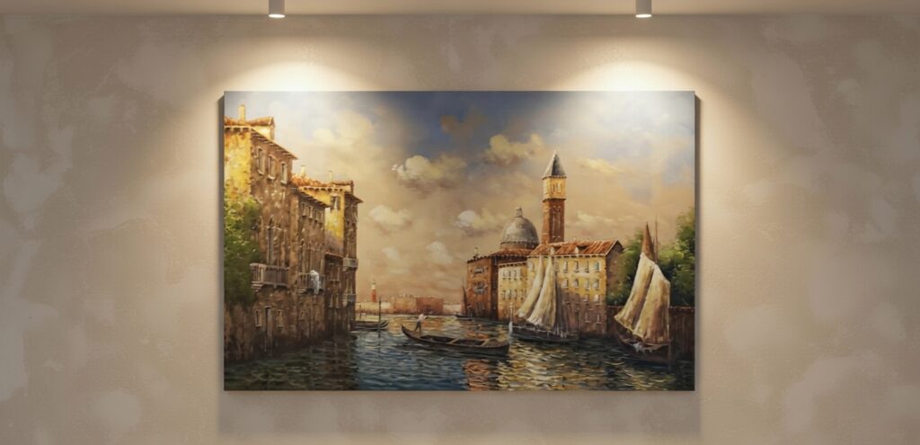 peinture à l'huile sur toile venise