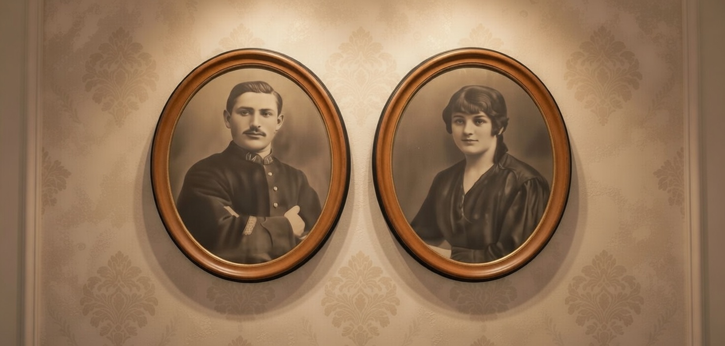 Jeune couple entre deux guerres