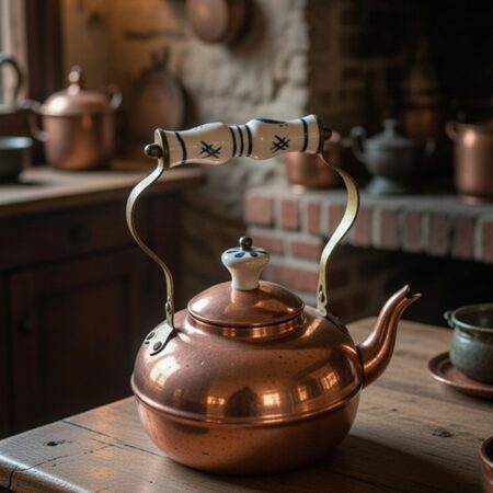 Théière vintage cuivre