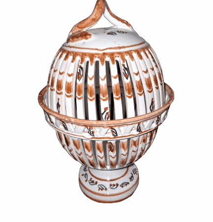 Bonbonnière faïence de Sarreguemines