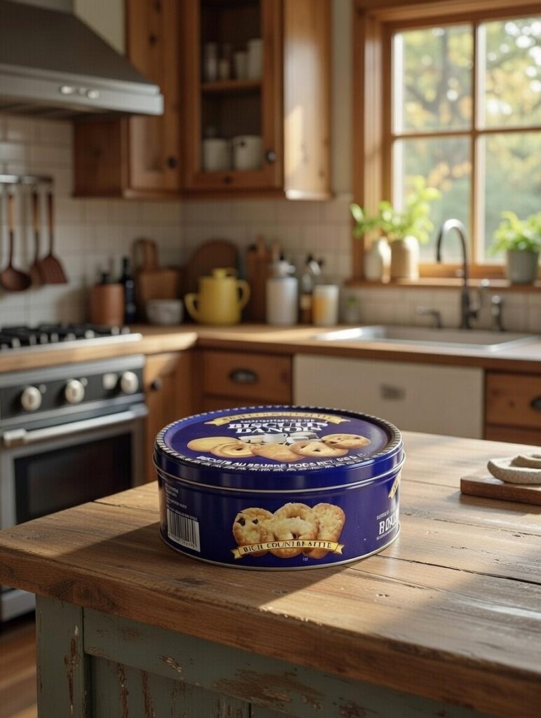 Boîte ronde biscuits danois