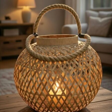 Lampe en osier – esprit naturel