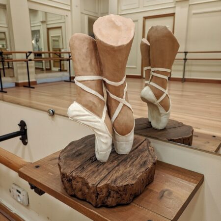 Sculpture danse clasique en terre cuite