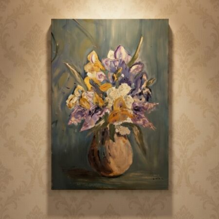 Nature morte florale peinture à l'huile
