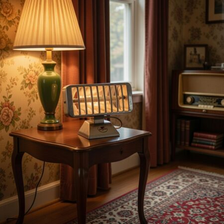 Chauffage électrique radiant vintage