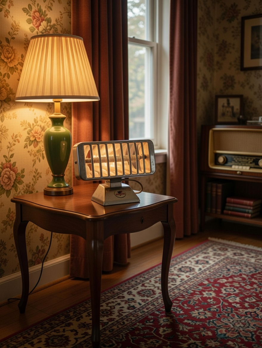 Chauffage électrique radiant vintage