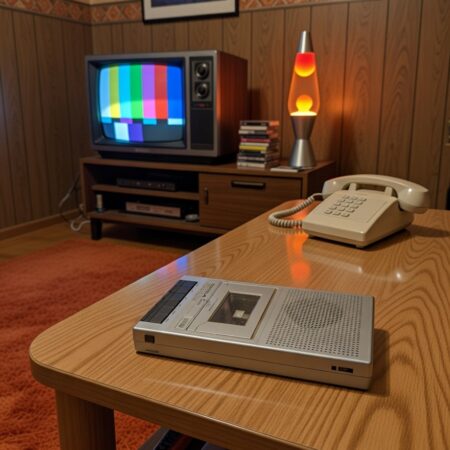 Magnétophone à cassette vintage