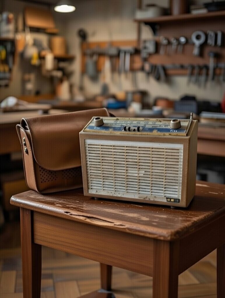 Poste radio portable vintage