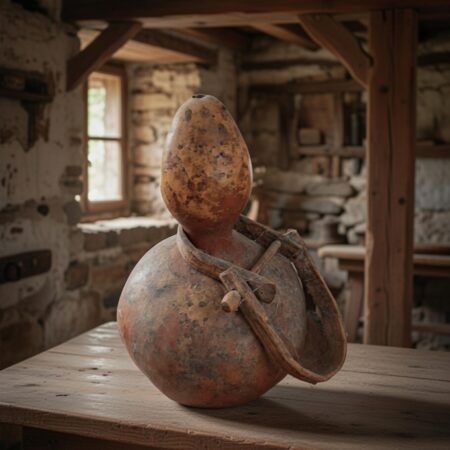 Gourde ancienne en calebasse – Balkans (Serbie)