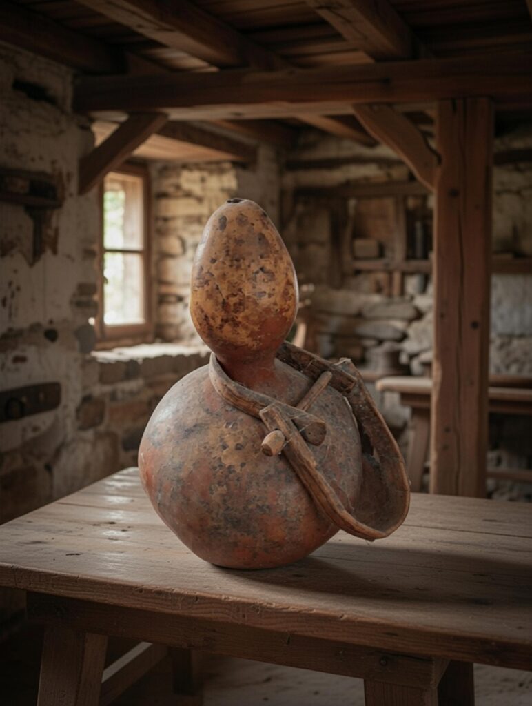 Gourde ancienne en calebasse – Balkans (Serbie)