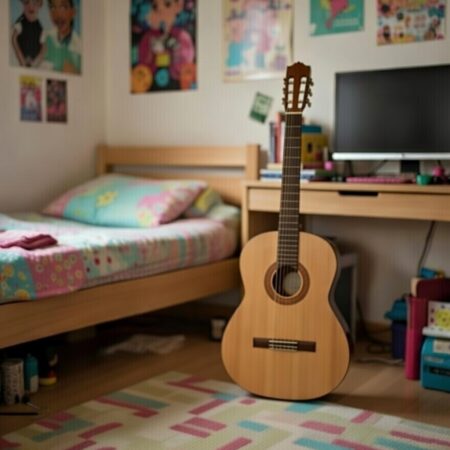 Guitare classique adolescent