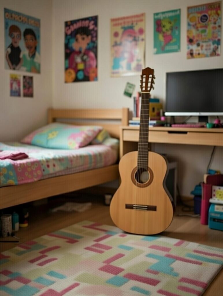 Guitare classique adolescent