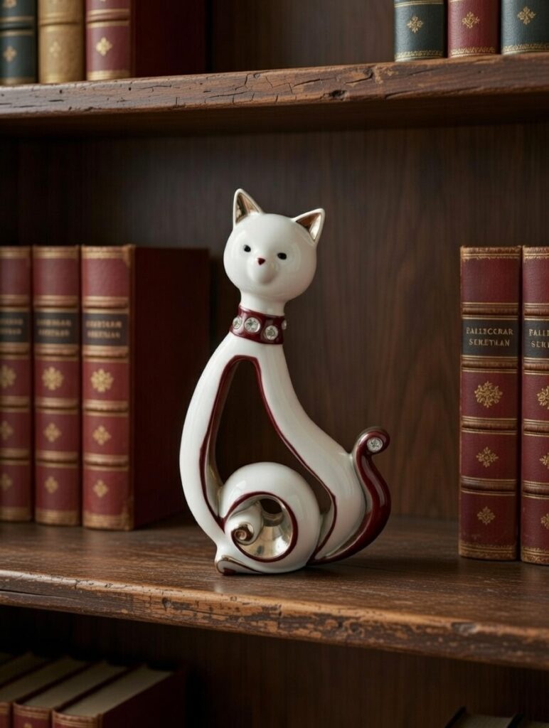 Bibelot chat blanc