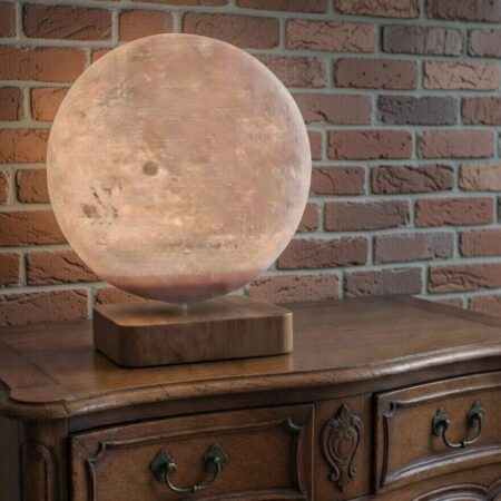 Lampe lune en levitation magnetique pour location de decoration