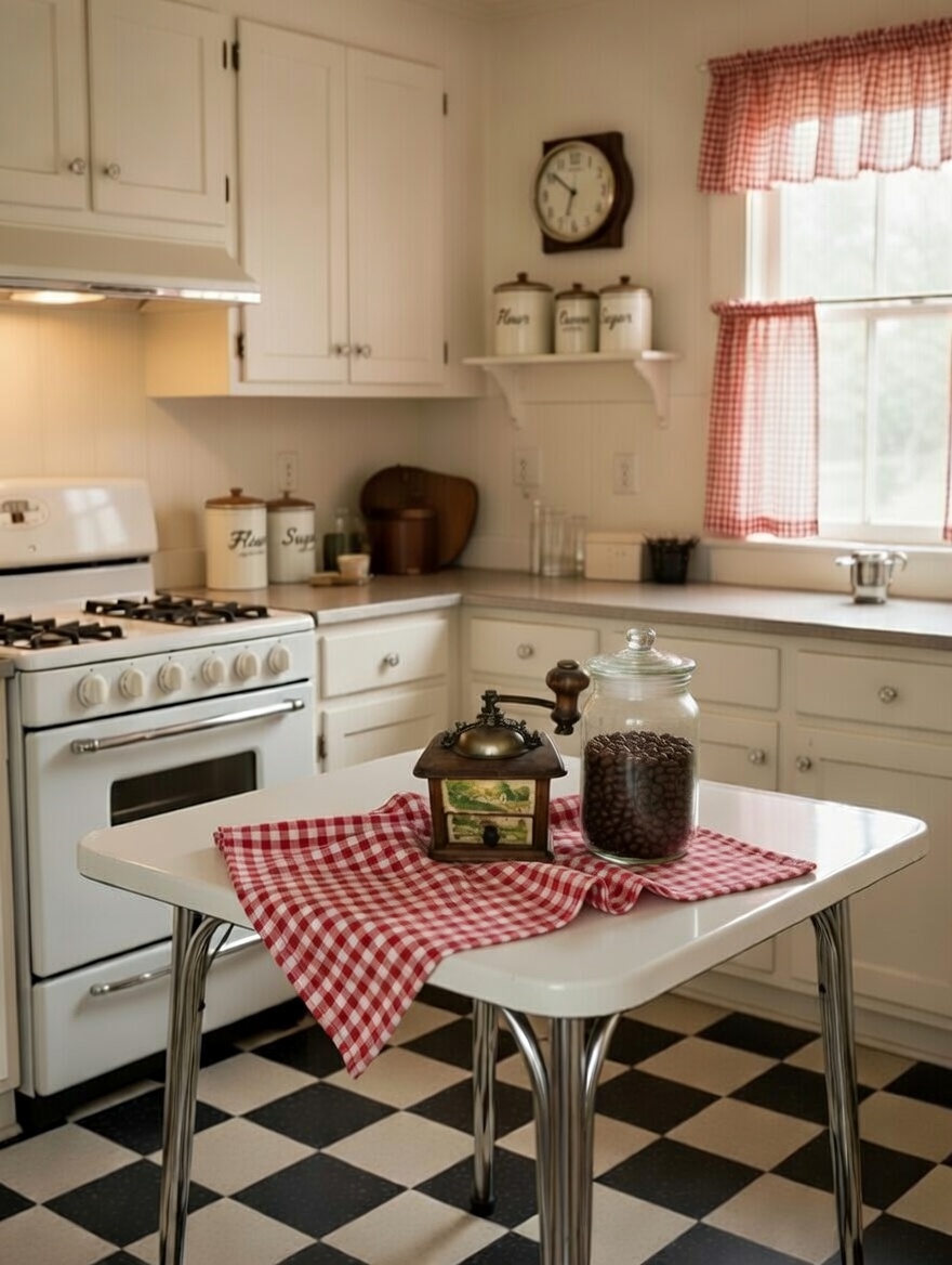 moulin à café japy frères vintage en bois peint
